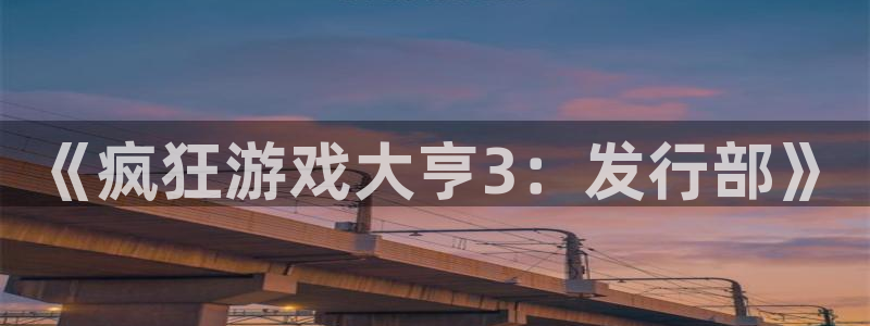 广州火狐电竞app官网运动服：《疯狂游戏大亨3：发行部》